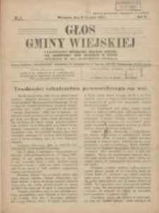 Głos Gminy Wiejskiej: czasopismo poświęcone sprawom Zrzeszenia Samopomocy Gmin Wiejskich w Polsce 1928.01.30 R.4 Nr3