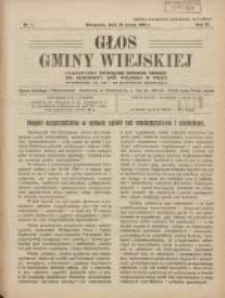 Głos Gminy Wiejskiej: czasopismo poświęcone sprawom Zrzeszenia Samopomocy Gmin Wiejskich w Polsce 1928.02.20 R.4 Nr5