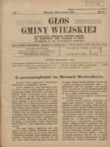 Głos Gminy Wiejskiej: czasopismo poświęcone sprawom Zrzeszenia Samopomocy Gmin Wiejskich w Polsce 1928.03.10 R.4 Nr7