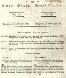 Amtsblatt der Königlichen Preussischen Regierung zu Bromberg. 1824.07.16 No.29