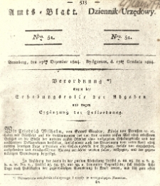 Amtsblatt der Königlichen Preussischen Regierung zu Bromberg. 1824.12.17 No.51