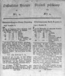 Oeffentlicher Anzeiger zum Amtsblatt No.1. der Königl. Preuss. Regierung zu Bromberg. 1824