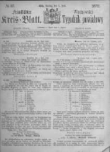 Fraust&auml;dter Kreisblatt. 1872.07.05 Nr27