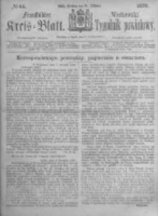 Fraust&auml;dter Kreisblatt. 1873.10.31 Nr44