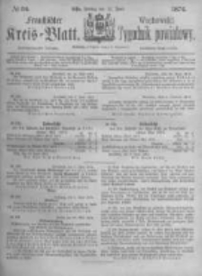 Fraust&auml;dter Kreisblatt. 1874.06.12 Nr24