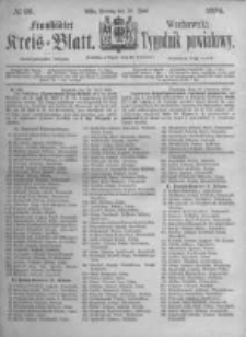 Fraust&auml;dter Kreisblatt. 1874.06.26 Nr26