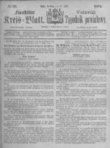 Fraust&auml;dter Kreisblatt. 1874.07.17 Nr29