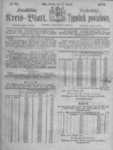 Fraust&auml;dter Kreisblatt. 1874.08.21 Nr34