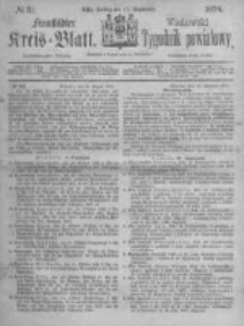 Fraustädter Kreisblatt. 1874.09.11 Nr37