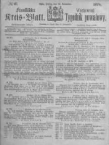 Fraust&auml;dter Kreisblatt. 1874.11.20 Nr47