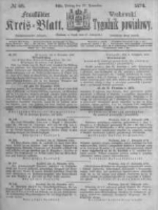 Fraust&auml;dter Kreisblatt. 1874.11.27 Nr48