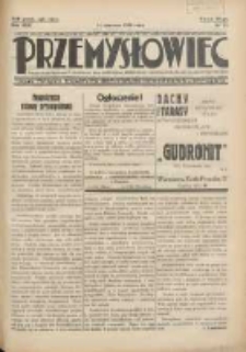 Przemysłowiec: tygodnik dla polskiego rzemiosła, przemysłu i handlu: organ Związku Towarzystw Przemysłowych 1933.06.11 R.30 Nr21