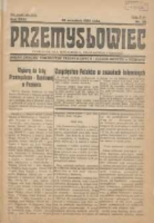 Przemysłowiec: tygodnik dla polskiego rzemiosła, przemysłu i handlu: organ Związku Towarzystw Przemysłowych 1934.09.30 R.31 Nr39