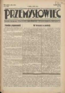 Przemysłowiec: tygodnik dla polskiego rzemiosła, przemysłu i handlu: organ Związku Towarzystw Przemysłowych 1933.07.09 R.30 Nr25