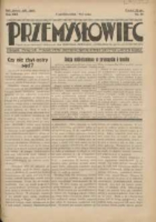 Przemysłowiec: tygodnik dla polskiego rzemiosła, przemysłu i handlu: organ Związku Towarzystw Przemysłowych 1933.10.08 R.30 Nr38
