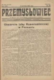 Przemysłowiec: tygodnik dla polskiego rzemiosła, przemysłu i handlu: organ Związku Towarzystw Przemysłowych 1934.09.02 R.31 Nr35