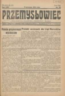 Przemysłowiec: tygodnik dla polskiego rzemiosła, przemysłu i handlu: organ Związku Towarzystw Przemysłowych 1934.09.09 R.31 Nr36