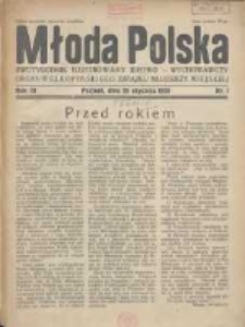 Młoda Polska: dwutygodnik ilustrowany ideowo-wychowawczy, organ Wielkopolskiego Związku Młodzieży Wiejskiej 1928.01.20 R.3 Nr1