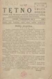 Tętno: organ Towarzystwa Młodych Zwolenników Literatury i Sztuki.10.01 R.1 Nr1