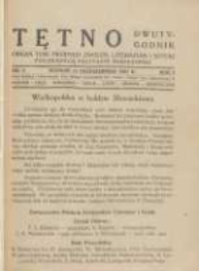 Tętno: organ Towarzystwa Młodych Zwolenników Literatury i Sztuki 1927.10.15 R.1 Nr2