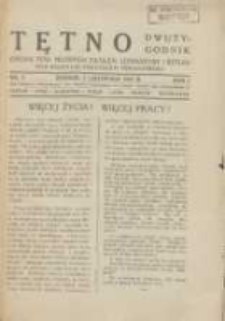 Tętno: organ Towarzystwa Młodych Zwolenników Literatury i Sztuki 1927.11.01 R.1 Nr3