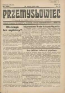 Przemysłowiec: tygodnik dla polskiego rzemiosła, przemysłu i handlu: organ Związku Towarzystw Przemysłowych 1934.03.25 R.31 Nr12