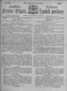 Fraustädter Kreisblatt. 1875.11.26 Nr48