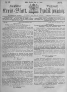 Fraust&auml;dter Kreisblatt. 1876.06.23 Nr25