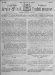 Fraust&auml;dter Kreisblatt. 1876.08.25 Nr34