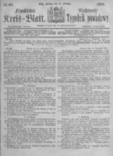 Fraust&auml;dter Kreisblatt. 1876.10.27 Nr43