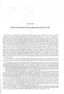 Studia nad dokumentami księcia głogowskiego Henryka I (III)