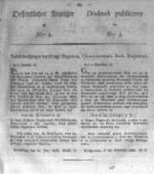 Oeffentlicher Anzeiger zum Amtsblatt No.5. der Königl. Preuss. Regierung zu Bromberg. 1826