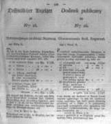 Oeffentlicher Anzeiger zum Amtsblatt No.16. der Königl. Preuss. Regierung zu Bromberg. 1826