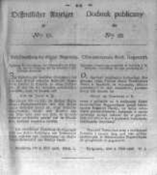 Oeffentlicher Anzeiger zum Amtsblatt No.22. der Königl. Preuss. Regierung zu Bromberg. 1826