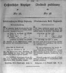 Oeffentlicher Anzeiger zum Amtsblatt No.36. der Königl. Preuss. Regierung zu Bromberg. 1826