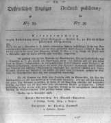 Oeffentlicher Anzeiger zum Amtsblatt No.39. der Königl. Preuss. Regierung zu Bromberg. 1826