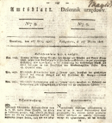 Amtsblatt der K&ouml;niglichen Preussischen Regierung zu Bromberg. 1827.03.02 No.9