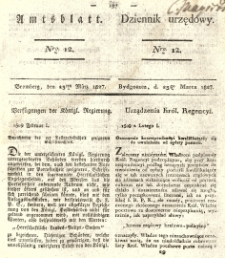 Amtsblatt der Königlichen Preussischen Regierung zu Bromberg. 1827.03.23 No.12
