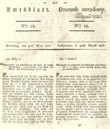 Amtsblatt der K&ouml;niglichen Preussischen Regierung zu Bromberg. 1827.03.30 No.13