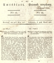 Amtsblatt der Königlichen Preussischen Regierung zu Bromberg. 1827.03.30 No.13