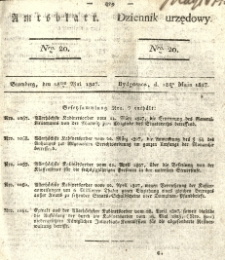 Amtsblatt der Königlichen Preussischen Regierung zu Bromberg. 1827.05.18 No.20