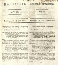 Amtsblatt der K&ouml;niglichen Preussischen Regierung zu Bromberg. 1827.06.01 No.22