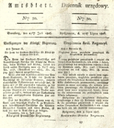 Amtsblatt der Königlichen Preussischen Regierung zu Bromberg. 1827.07.27 No.30
