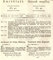 Amtsblatt der Königlichen Preussischen Regierung zu Bromberg. 1827.10.19 No.42