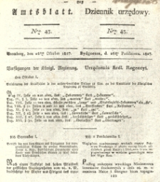Amtsblatt der K&ouml;niglichen Preussischen Regierung zu Bromberg. 1827.10.26 No.43