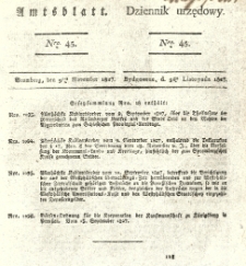 Amtsblatt der Königlichen Preussischen Regierung zu Bromberg. 1827.11.09 No.45