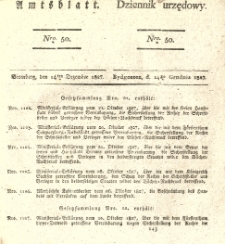 Amtsblatt der K&ouml;niglichen Preussischen Regierung zu Bromberg. 1827.12.14 No.50