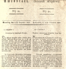 Amtsblatt der K&ouml;niglichen Preussischen Regierung zu Bromberg. 1827.12.21 No.51