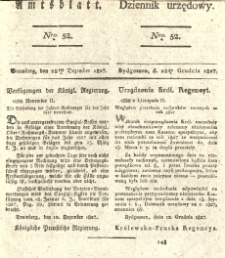 Amtsblatt der Königlichen Preussischen Regierung zu Bromberg. 1827.12.28 No.52