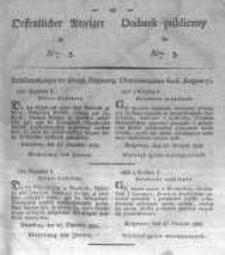 Oeffentlicher Anzeiger zum Amtsblatt No.3. der Königl. Preuss. Regierung zu Bromberg. 1827
